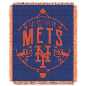 Mets OFFICIAL MLB "Ace" Woven Jacquard Throw Blanket