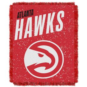 Hawks OFFICIAL NBA "Headliner" Woven Jacquard Throw Blanket
