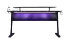Vildre Gaming Table w/USB Port; Black Finish AL