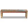 Bench Solid Reclaimed Wood 63"x13.8"x18.1"