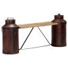 Milk Bottle Bench 59.1"x13"x25.2" Solid Mango Wood