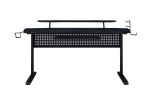 Vildre Gaming Table w/USB Port; Black Finish AL