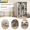 Geometric Bookshelf Modern Decorative Open Bookcase